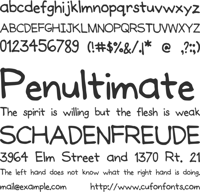 JoannesHandwriting font preview
