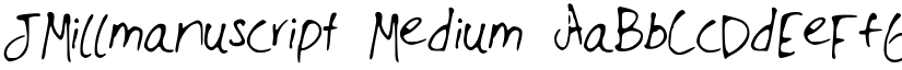 JMillmanuscript font download