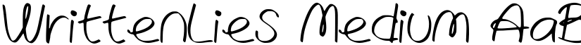 WrittenLies Medium font