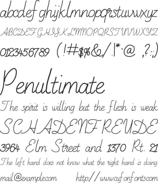 AniLazyDay font preview