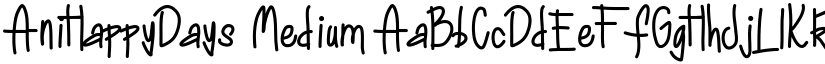 AniHappyDays font download