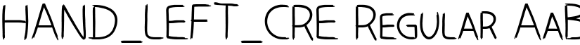 HAND_LEFT_CRE Regular font