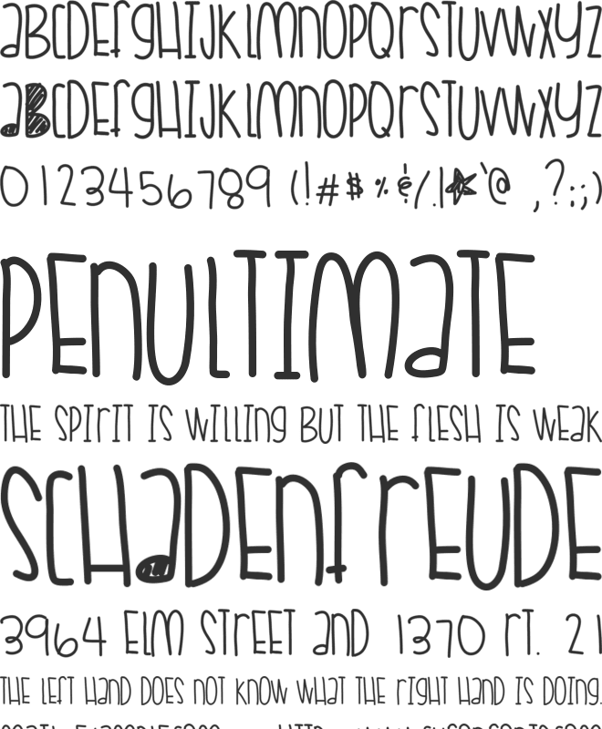 CoralSkittles font preview