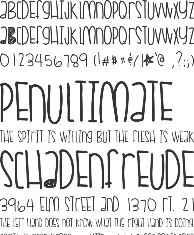 CoralSkittles font preview