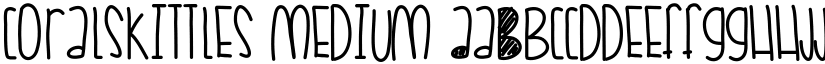 CoralSkittles Medium font