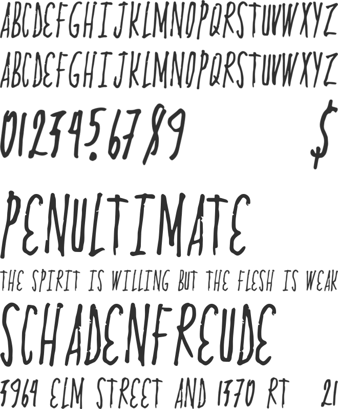 ProximaFour font preview
