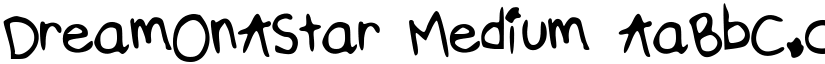 DreamOnAStar font download