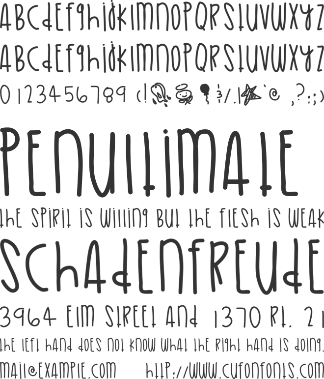 GoldenSkies font preview