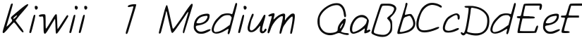 Kiwii__1 Medium font