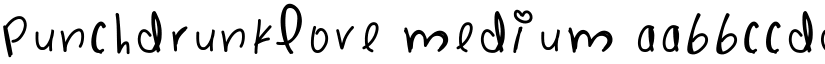 PunchDrunkLove Medium font