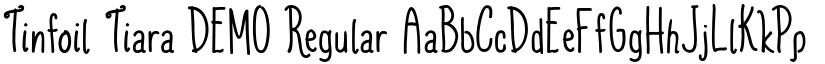 Tinfoil Tiara DEMO font download
