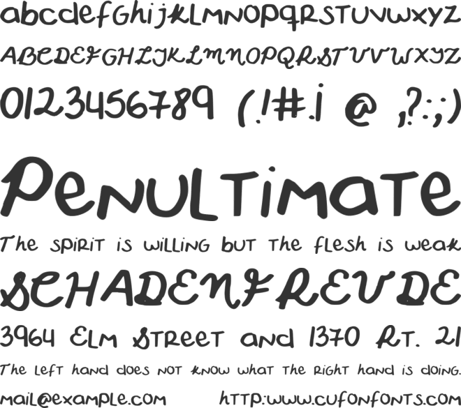 Wonderful font preview