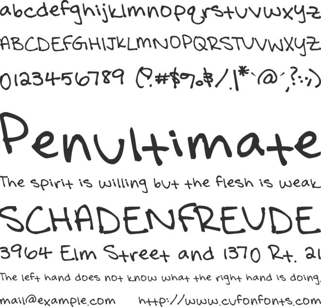 Fall is still like Summer in Ca font preview