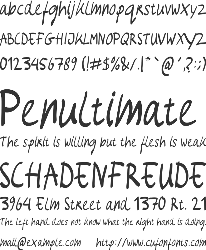 Jaap font preview