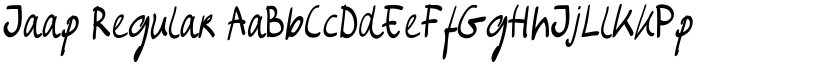 Jaap Regular font