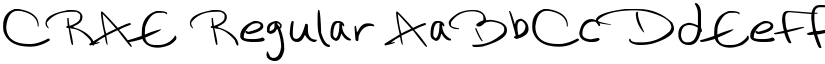 CRAE Regular font