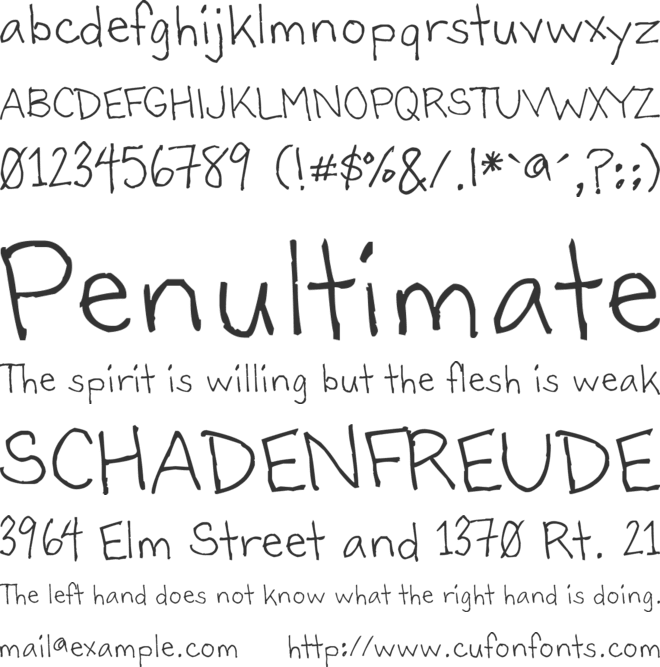 Bartley font preview