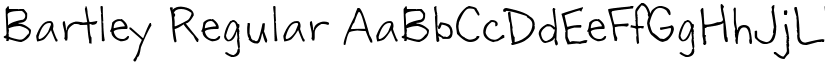 Bartley Regular font