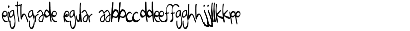 EigthGrade Regular font