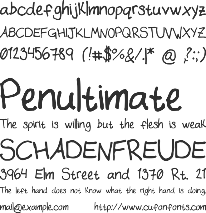 Alyrii font preview