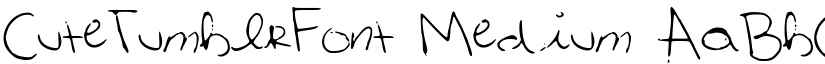 CuteTumblrFont Medium font