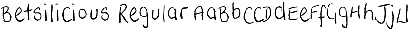 Betsilicious Regular font