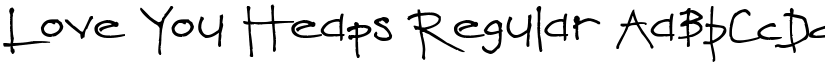 Love You Heaps font download