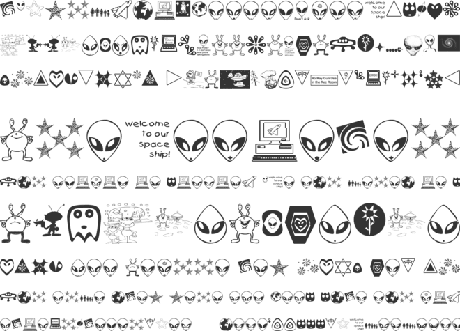 001 Starship Gamma font preview