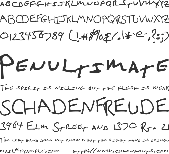 Iced Latte font preview