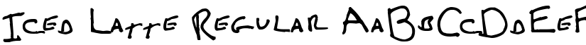Iced Latte Regular font