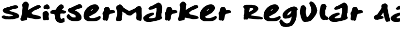 SkitserMarker Regular font