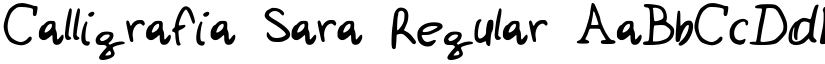 Calligrafia Sara Regular font