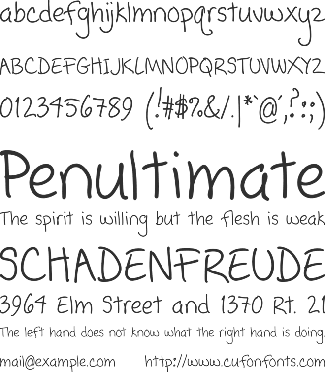 Popcorn Mountain Cond font preview