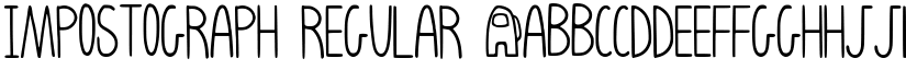 Impostograph Regular font