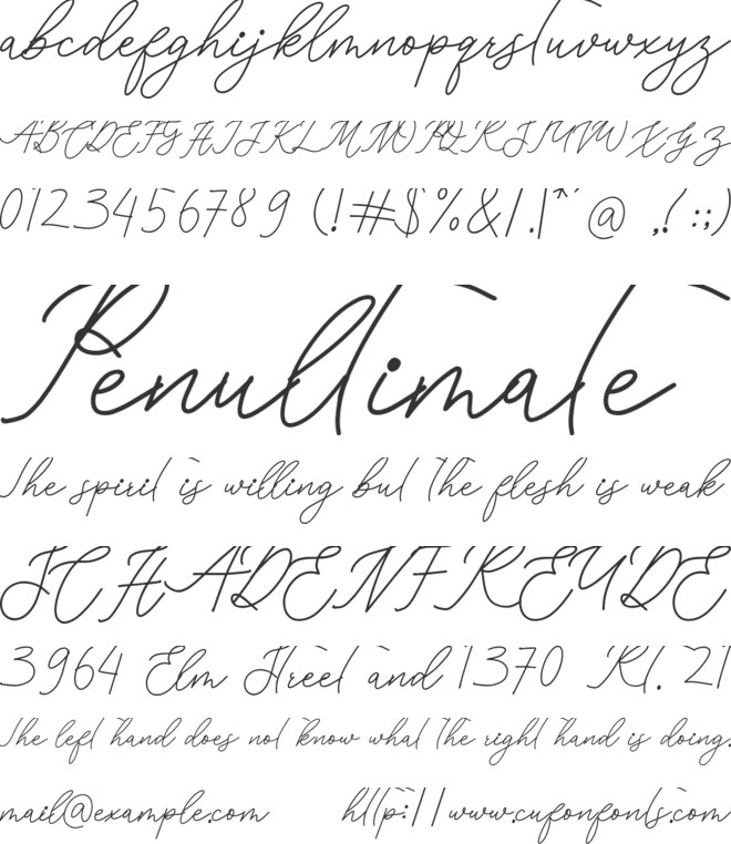 Buttermilk font preview