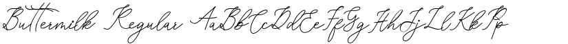 Buttermilk Regular font