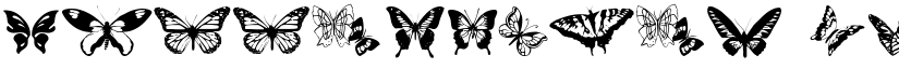 Butterflies font