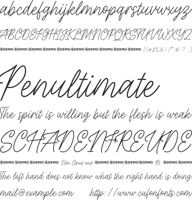 Manifestly font preview