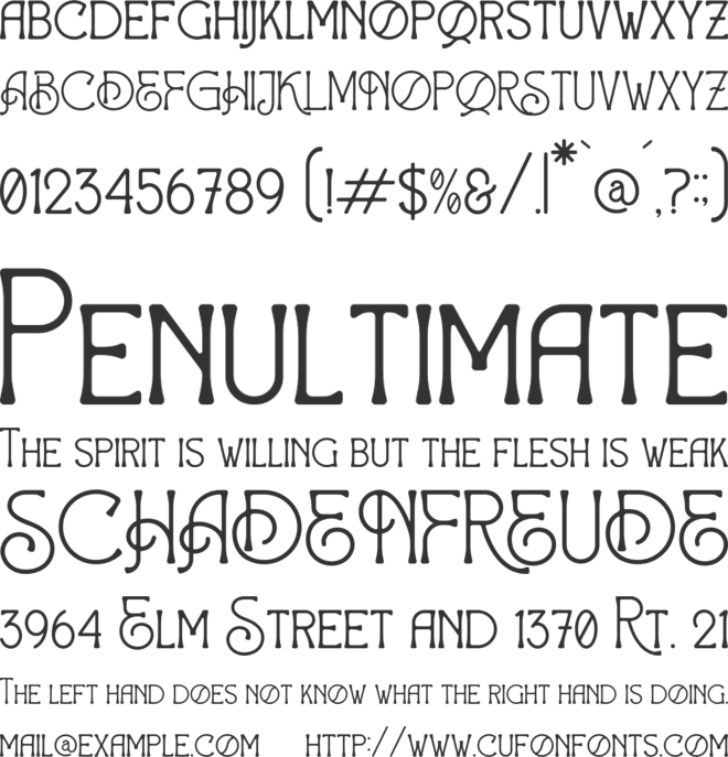 Lordranga font preview