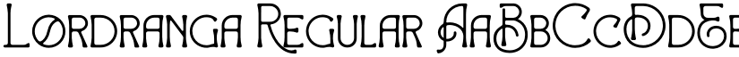 Lordranga Regular font