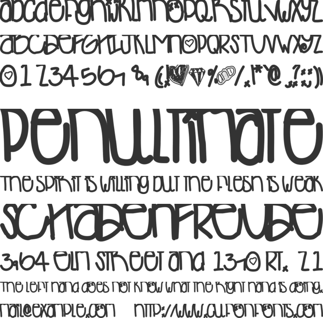 DesyMiniCakes font preview