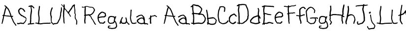 ASILUM Regular font