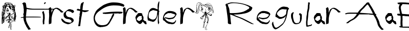 (First Grader) Regular font