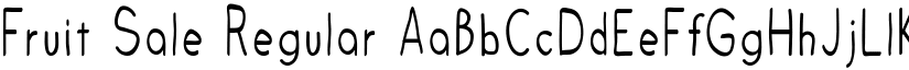 Fruit Sale Regular font