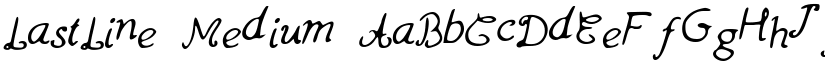 LastLine Medium font