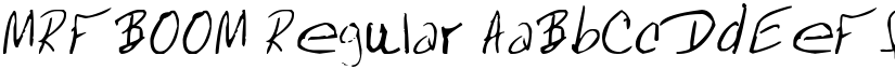 MRFBOOM Regular font