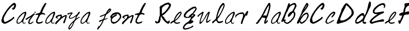 Caitanya font Regular font