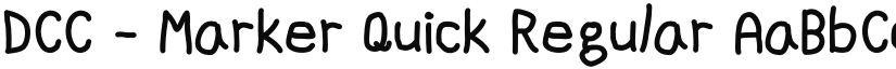 DCC - Marker Quick font download