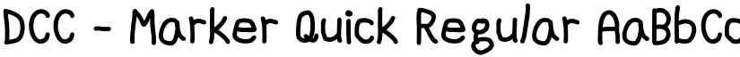 DCC - Marker Quick font download