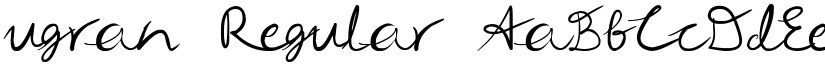 ugran Regular font